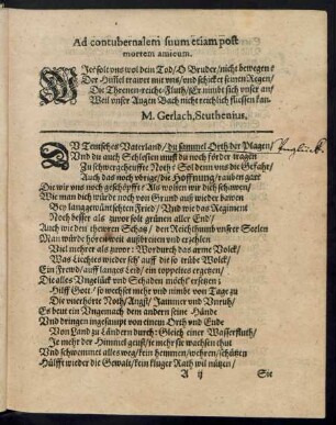 Ad contubernalem suum etaiam post mortem amicum.