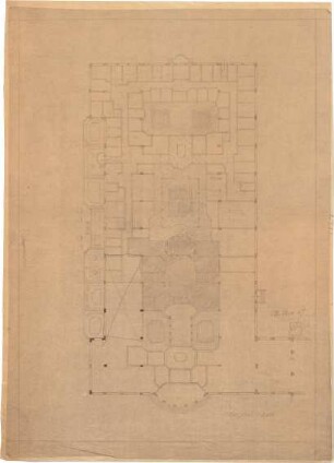 Pfann, Paul; München - Theresienhöhe; Ausstellung München 1908 - Grundriss