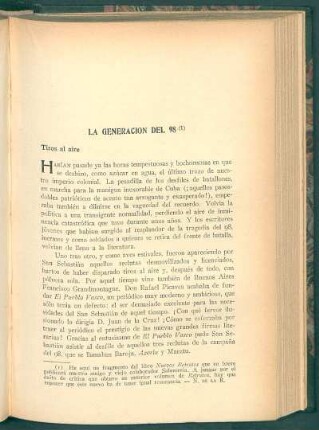 La generación del 98