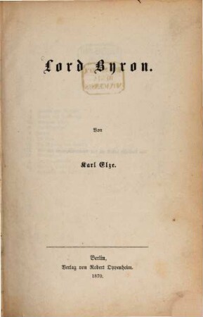Lord Byron