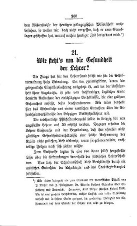 Wie stehts um die Gesundheit der Lehrer?