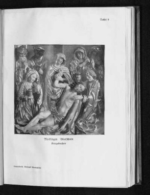 Tafel 5: Merklingen Altarschrein. Kreuzabnahme. Ansicht.