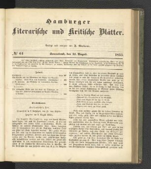 No. 64. 11. August 1855