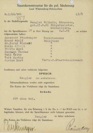 Dengler, Wilhelm