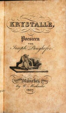 Krystalle : Poesieen