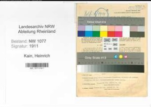 Entnazifizierung Heinrich Kain , geb. 22.10.1915 (Polizist)