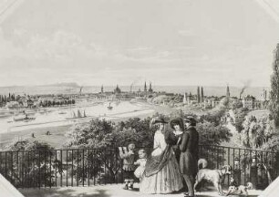 Dresden: Blick auf die Stadt von der Waldschlößchenterrasse aus