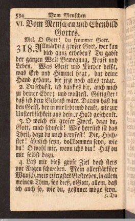 Vom Menschen und Ebenbild Gottes.