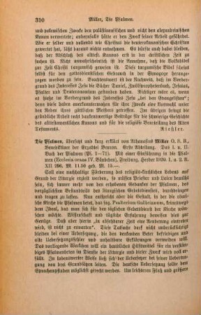 310-312 [Rezension] Die Psalmen