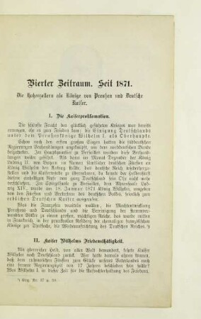 Vierter Zeitraum. Seit 1871