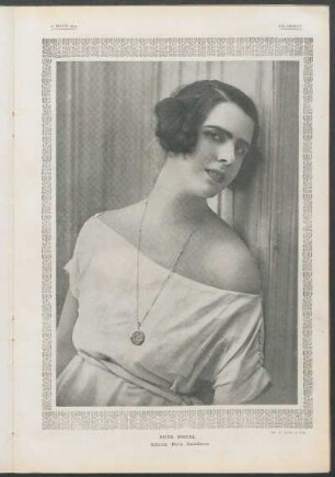 Nota social. - Señorita María Castellanos