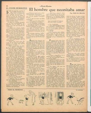 El hombre que necesitaba amar : El cuento humorístico