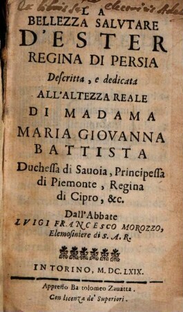 La Bellezza salutare d'Ester