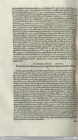 PRONUNCIATUM XCIIII. Proiectionem radiorum per triangularem supputationem colligere.