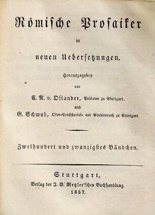 Die Kaisergeschichte der sechs Schriftsteller Aelius Spartianus, Julius Capitolinus, Aelius Lampridius, Vulcatius Gallicanus, Trebellius Pollio, Flavius Vopiscus, 5