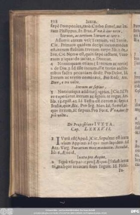 De Praepositione Iuxta. Cap. LXXXVII.