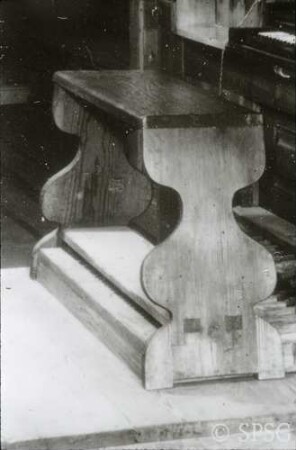 Berlin, Schloss Charlottenburg, Altes Schloss, Westflügel, Erdgeschoss, Kapelle, R. 94a, Detail der Orgel.