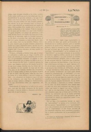 Definición del nacionalismo : Meditación 5ª.