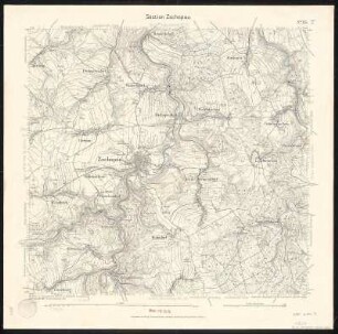 Äquidistantenkarte 115 : Section Zschopau, 1904 : Section Zschopau. - 1:25000. - Leipzig: Giesecke & Devrient, 1904. - 1 Kt.