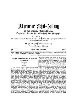 Ueber die Individualität und ihr Verhältnis zur Pädagogik : (Schluß)