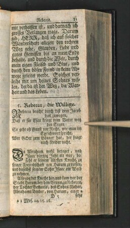 5. Rebecca, die Willige.