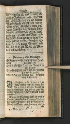 5. Rebecca, die Willige.