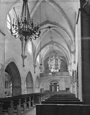 Jihlava / Iglau (Tschechien), Dominikanerkirche (Minoritenkirche Mariä Himmelfahrt), Inneres, nach Westen