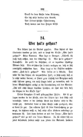 Wer hat́s gethan?