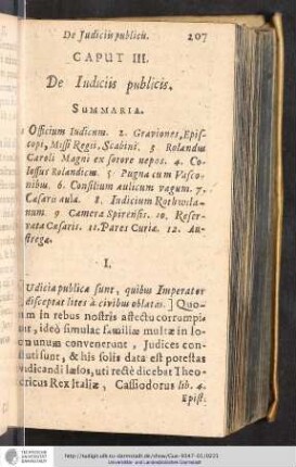 Caput III. De Iudiciis publicis
