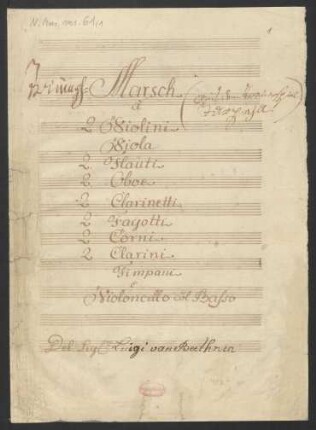 Triumphmarsch zum Trauerspiel Tarpeja; orch; C-Dur; LvBWV WoO 2a; KinB WoO 2a