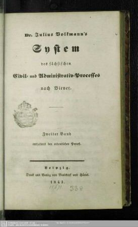 2: enthaltend den ordentlichen Proceß
