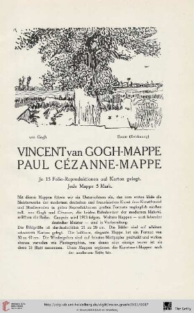 Vincent van Gogh-Mappe Paul Cézanne-Mappe