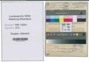 Entnazifizierung Heinrich Kueper , geb. 31.07.1894 (Abteilungsleiter)