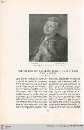 23: Der Verkauf der Sammlung Rudolf Kann in Paris nach Amerika