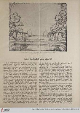 Was bedeutet uns Wörlitz