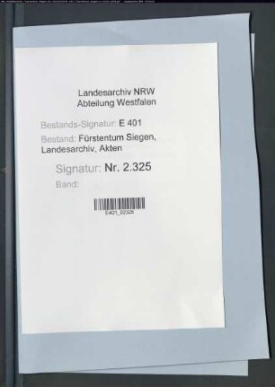 Kohlenregister bzw. Kohlenrechnung der Ämter Hilchenbach, Ferndorf und Freudenberg (zusammengestellt durch den Oberförster Balthasar de Jardin)