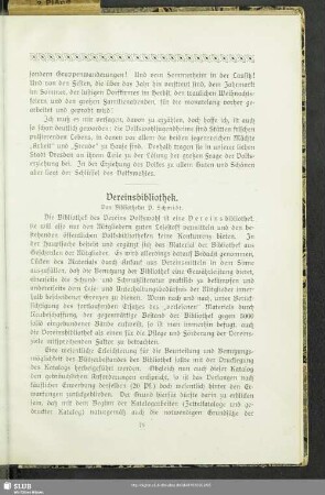 Vereinsbibliothek