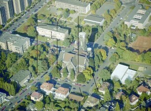 Lukaskirche in der Dresdner Südvorstadt : Blickrichtung Norden
