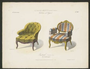 "Fauteuils ( Dossiers bas) Dits Fauteuils crapauds", aus: Le Garde-meuble