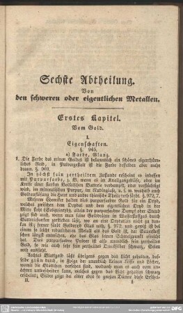 Sechste Abtheilung. Von den schweren oder eigentlichen Metallen