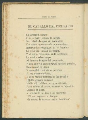 El caballo del Comisario
