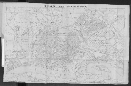 Plan von Hamburg