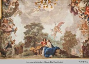 Deckenbild mit Szenen aus dem Orlando Furioso