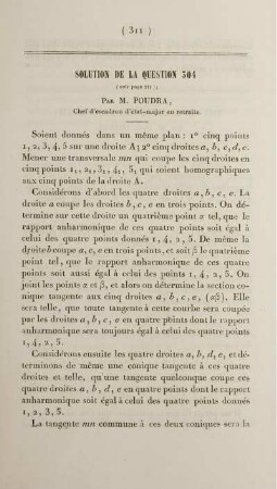 Solution de la question 304.