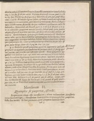 Membrum II. Quotuplex sit paupertas, ostendit.