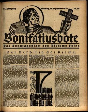 Ausgabe vom Sonntag, den 26. September 1937.