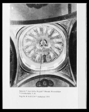 Christus Pantokrator umgeben von den 12 Aposteln und der Muttergottes