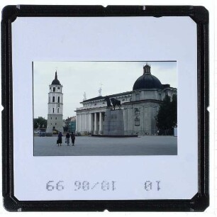 Vilnius, Kathedrale St. Stanislaus,Vilnius, Glockenturm der Kathedrale St. Stanislaus
