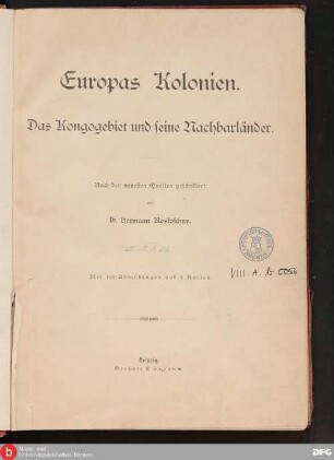 [Bd.] 2: Das Kongogebiet und seine Nachbarländer