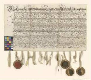 Altmärkische und prignitzsche Städte verschreiben sich Werner von der Schulenburg auf Beetzendorf über 1.000 Taler.